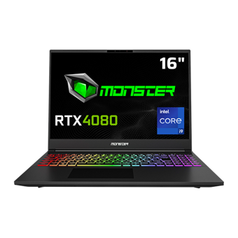 Monster Tulpar T6 V1.2.4 Harici GeForce RTX 4080 Intel Core i9 14900HX 16 GB DDR5 1 TB SSD 16 inç WQXGA Freedos Gaming Laptop