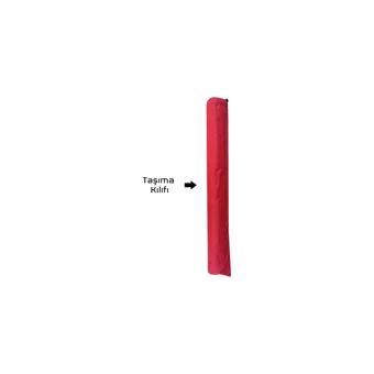 Argeus 54001 73x54 cm Çantalı Dikdörtgen Kumaş Katlanır Kamp Masası Kırmızı