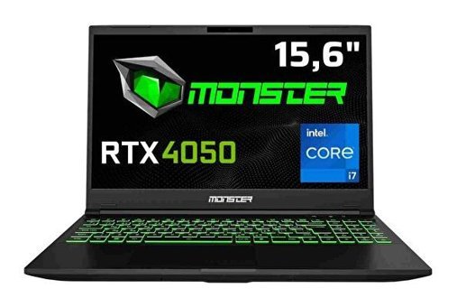 Monster Abra A5 V20.3.8 Harici GeForce RTX 4050 Intel Core i7 13700H 64 GB DDR5 1 TB SSD 15.6 inç FHD Freedos Gaming Laptop