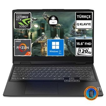 Lenovo Ideapad Gaming 3 82SB00S0TX15 Harici GeForce RTX 3050 Ti AMD Ryzen 7 6800H 64 GB DDR5 1 TB SSD 15.6 inç FHD Windows 11 Pro Gaming Laptop CNT016 Çanta
