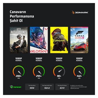 Monster Tulpar T5 V23.3.8 Harici GeForce RTX 4060 Intel Core i5 12450H 64 GB DDR5 1 TB SSD 15.6 inç FHD Freedos Gaming Laptop