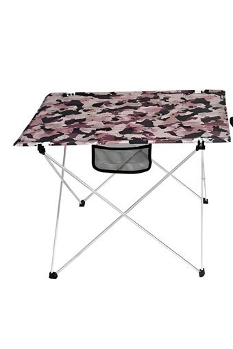 Famebag 73x53 cm Çantalı Dikdörtgen Kumaş Katlanır Kamp Masası Açık Kamuflaj