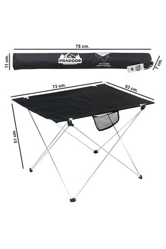 Famebag 73x53 cm Çantalı Dikdörtgen Kumaş Katlanır Kamp Masası Açık Kamuflaj