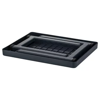 Ec Shop 49.5x39 cm Dikdörtgen Plastik Katlanır Kamp Masası Antrasit