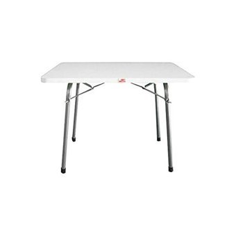 Beste 60x45 cm Dikdörtgen Suntalam Katlanır Kamp Masası Beyaz