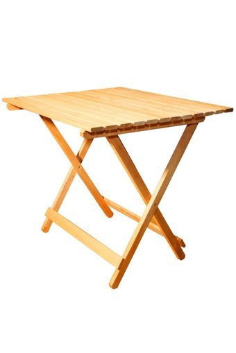 Apak Ahşap 70x60 cm Dikdörtgen Ahşap Katlanır Kamp Masası Kahverengi