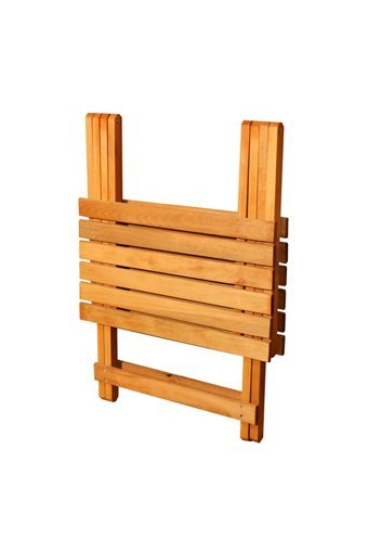Apak Ahşap 70x60 cm Dikdörtgen Ahşap Katlanır Kamp Masası Kahverengi