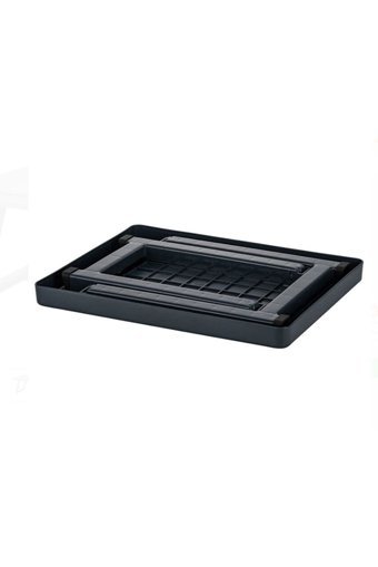 Alsanadolu 49.5x39 cm Dikdörtgen Plastik Katlanır Kamp Masası Kahverengi