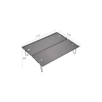 Aotu At6759 35x26 cm Çantalı Dikdörtgen Alüminyum Katlanır Kamp Masası Pembe