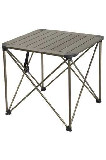 Archercamp 69.5x69.5 cm Çantalı Dikdörtgen Alüminyum Katlanır Kamp Masası Gri