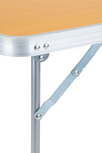 Binbirreyon 80x60 cm Dikdörtgen Ahşap Katlanır Kamp Masası Kahverengi