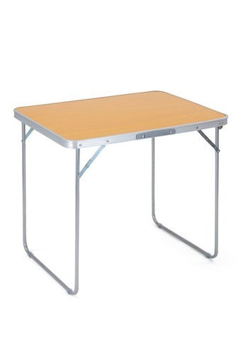 Binbirreyon 80x60 cm Dikdörtgen Ahşap Katlanır Kamp Masası Kahverengi