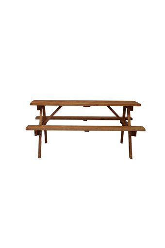 Alaçam Mobilya 170x73 cm Dikdörtgen Ahşap Tek Parça Kamp Masası Kahverengi