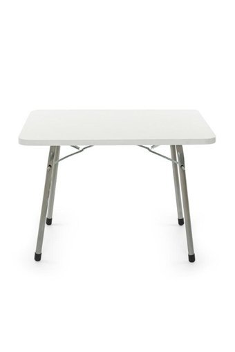 Bene 60x45 cm Dikdörtgen Ahşap Katlanır Kamp Masası Beyaz