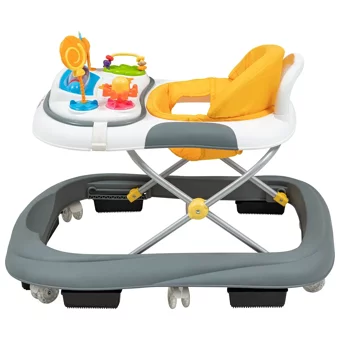 Baby2Go Toddle Lüks 6 Tekerlekli Oyuncaklı Müzikli Örümcek Yürüteç Pembe