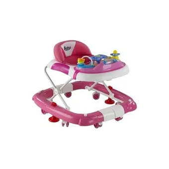 Baby Hope 212 Royal 8 Tekerlekli Oyuncaklı Müzikli Örümcek Yürüteç Fuşya