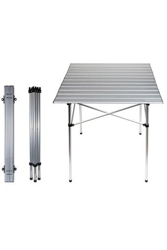 Atikcamp Out-2050 69x69 cm Çantalı Kare Alüminyum Katlanır Kamp Masası Gri