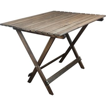 Ayfiwood A70-60 70x60 cm Dikdörtgen Ahşap Katlanır Kamp Masası Kahverengi