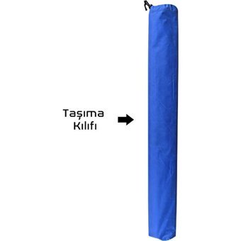 Argeus 54001 73x54 cm Çantalı Dikdörtgen Kumaş Katlanır Kamp Masası Mavi