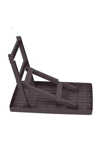 Bimbambom 70x50 cm Dikdörtgen Plastik Katlanır Kamp Masası Kahverengi