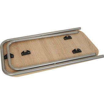 Alesta Life 70x40 cm Dikdörtgen Ahşap Katlanır Kamp Masası Kahverengi