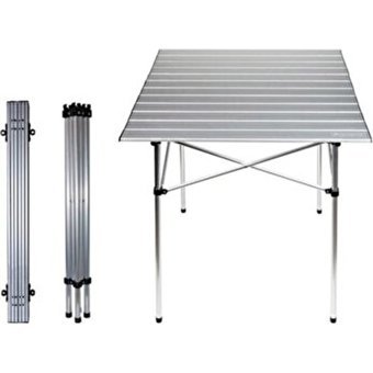 Esay Grup Orcamp Out2050 69x69 cm Kare Alüminyum Katlanır Kamp Masası Gri