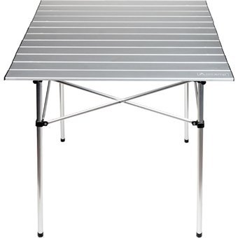 Akçakoyunlu Out-2050 69x69 cm Çantalı Kare Alüminyum Katlanır Kamp Masası Gri