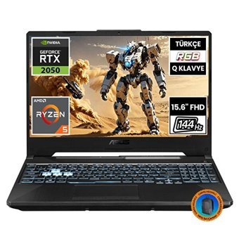 Asus TUF Gaming A15 FA506NF-HN050A8 Harici GeForce RTX 2050 AMD Ryzen 5 7535HS 16 GB DDR5 2 TB SSD 15.6 inç FHD Freedos Gaming Laptop CNT009 Çanta