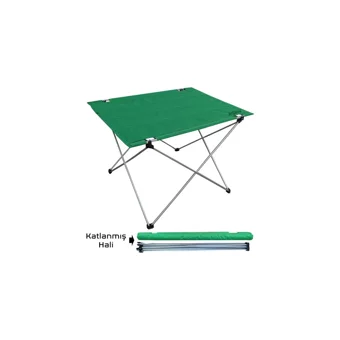 Argeus 54001 73x54 cm Çantalı Dikdörtgen Kumaş Katlanır Kamp Masası Yeşil