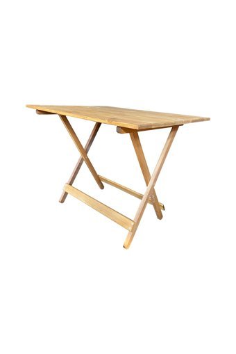 Apak Ahşap 80x60 cm Dikdörtgen Ahşap Katlanır Kamp Masası Kahverengi