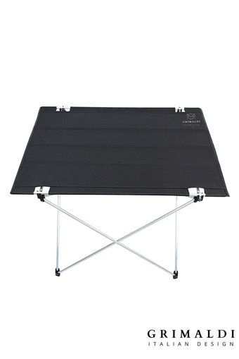 Elbisavm 57x53 cm Çantalı Dikdörtgen Kumaş Katlanır Kamp Masası Siyah