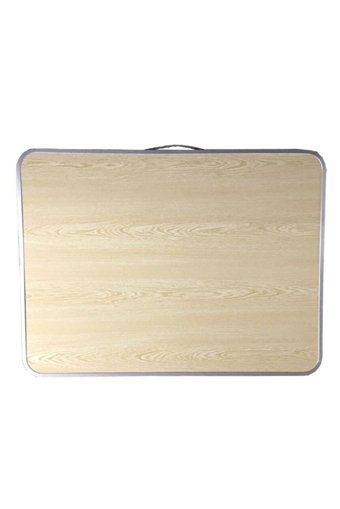 Eskey 80x60 cm Dikdörtgen Ahşap Katlanır Kamp Masası Kahverengi