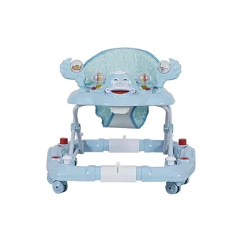 Sunny Baby 9228 Kiddy 8 Tekerlekli 3 Kademeli Oyuncaklı Müzikli Örümcek Yürüteç Turkuaz