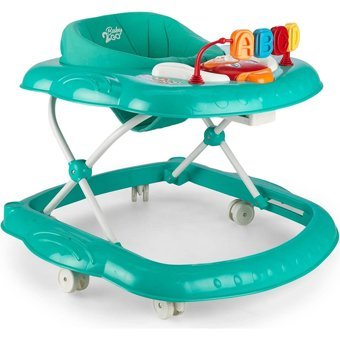 Baby2Go 2076 Budy 6 Tekerlekli 3 Kademeli Oyuncaklı Müzikli Örümcek Yürüteç Yeşil