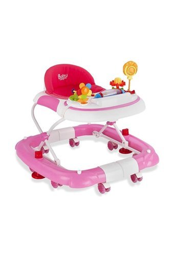 Baby Hope 212 Royal Yeni Versiyon 8 Tekerlekli Oyuncaklı Müzikli Örümcek Yürüteç Kahverengi