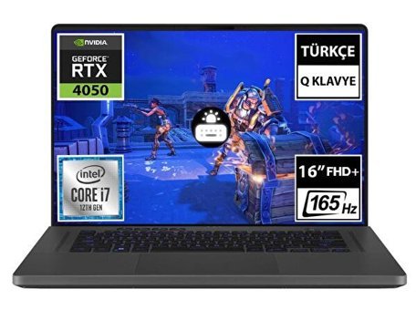 Asus ROG ZEPHYRUS G16 GU603ZU-N3020 Harici GeForce RTX 4050 Intel Core i7 12700H 16 GB DDR5 1 TB - 256 GB SSD 16 inç FHD Freedos Gaming Laptop