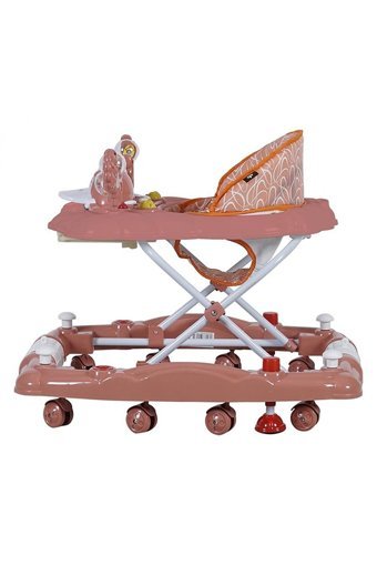 Sunny Baby 9228 Kiddy 8 Tekerlekli 3 Kademeli Oyuncaklı Müzikli Örümcek Yürüteç Kahverengi