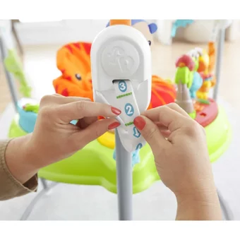 Fisher-Price Jumperoo Yağmur Ormanı Desenli Oyuncaklı İlk Adım Yürüteç Yeşil