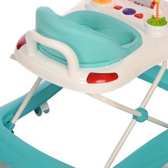 Baby Hope 218 Tobby 4 Tekerlekli Oyuncaklı Müzikli Örümcek Yürüteç Turkuaz