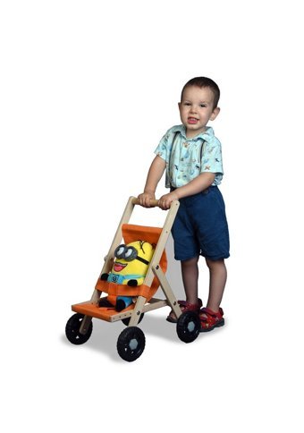 Babtoys FE001B1 4 Tekerlekli İlk Adım Yürüteç Kahverengi