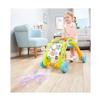 Little Tikes 3 In 1 Activty Walker Ormanlı 4 Tekerlekli Oyuncaklı Müzikli İlk Adım Yürüteç Turuncu