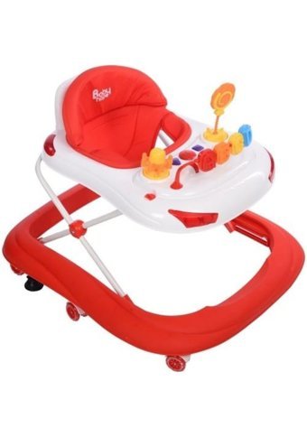 Baby Hope 218 Tobby 6 Tekerlekli Oyuncaklı Müzikli Örümcek Yürüteç Kırmızı