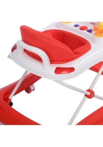 Baby Hope 218 Tobby 6 Tekerlekli Oyuncaklı Müzikli Örümcek Yürüteç Kırmızı