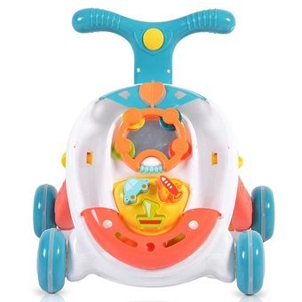 Rolling Ball Walker Motorlu 4 Tekerlekli Oyuncaklı Örümcek Yürüteç Turuncu