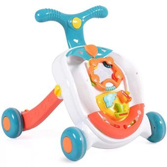 Rolling Ball Walker Motorlu 4 Tekerlekli Oyuncaklı Örümcek Yürüteç Turuncu