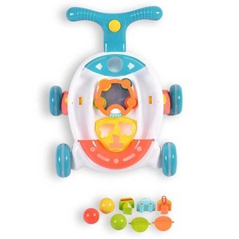 Rolling Ball Walker Motorlu 4 Tekerlekli Oyuncaklı Örümcek Yürüteç Turuncu