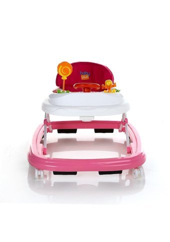 Baby Plus Pupil 6 Tekerlekli Oyuncaklı Müzikli Örümcek Yürüteç Pembe