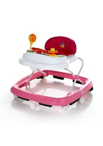 Baby Plus Pupil 6 Tekerlekli Oyuncaklı Müzikli Örümcek Yürüteç Pembe