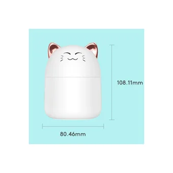 Bufan Küçük USB 250 ml Aromaterapi Işıklı İyonizerli Taşınabilir Şarjlı Mini Soğuk Buhar Makinesi