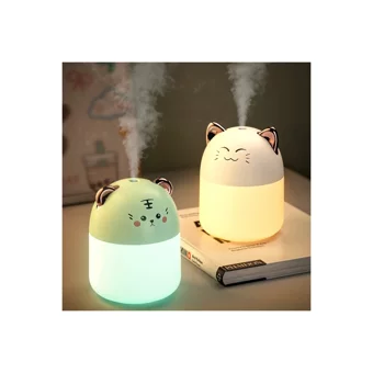 Bufan Küçük USB 250 ml Aromaterapi Işıklı İyonizerli Taşınabilir Şarjlı Mini Soğuk Buhar Makinesi